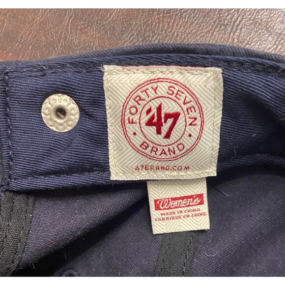 Minnesota Twins Womens Adjustable Hat Navy Sequin TC Logo MLB Baseball Cap Faded - Picture 7 of 9